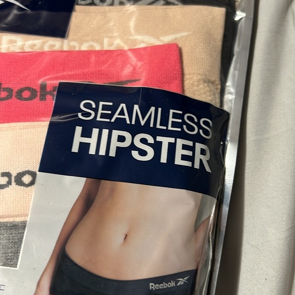 Reebok Women’s Seamless Hipster Underwear - Black, Gray, Pink, Tan, Cream - Picture 3 of 5